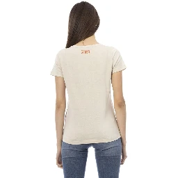 Beige Cotton T-Shirt