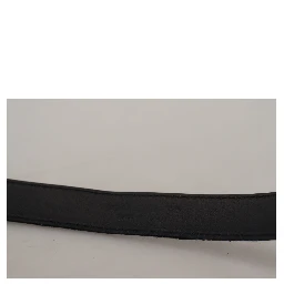 Blue Jacquard Stripe Silver Buckle Belt