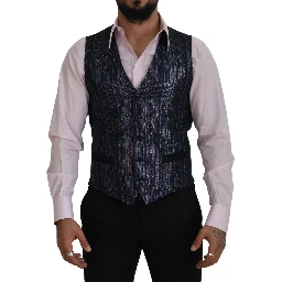 Multicolor Polyester Waistcoat Dress Formal Vest