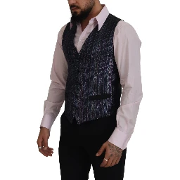 Multicolor Polyester Waistcoat Dress Formal Vest