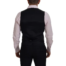 Multicolor Polyester Waistcoat Dress Formal Vest