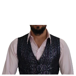 Multicolor Polyester Waistcoat Dress Formal Vest
