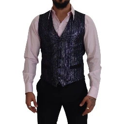 Multicolor Polyester Waistcoat Dress Formal Vest