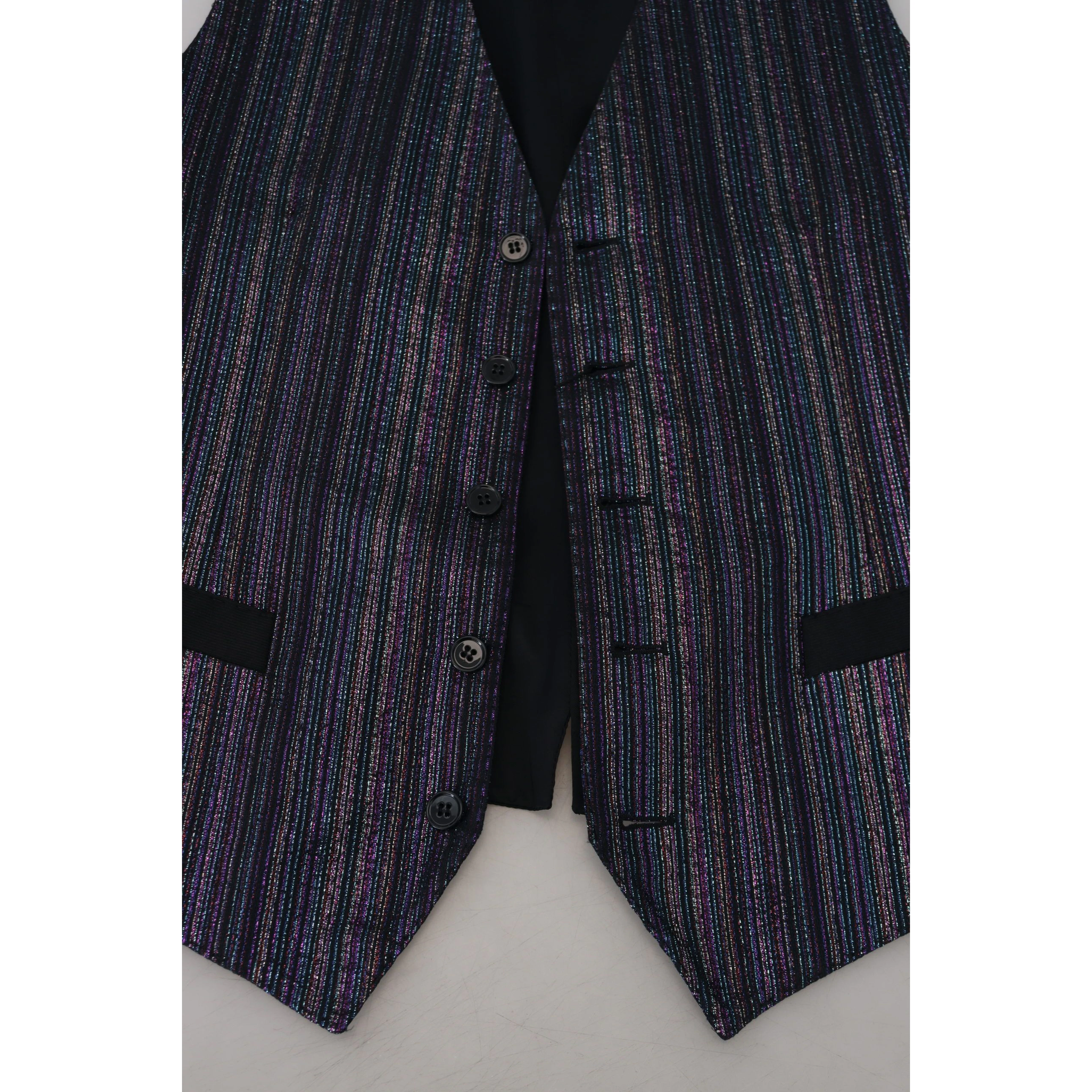 Multicolor Polyester Waistcoat Dress Formal Vest