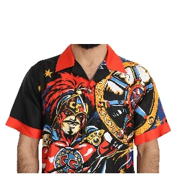 Multicolor Printed Short Sleeves Casual Shirt