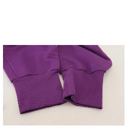Purple Cotton Cargo Sweatpants Jogging Pants