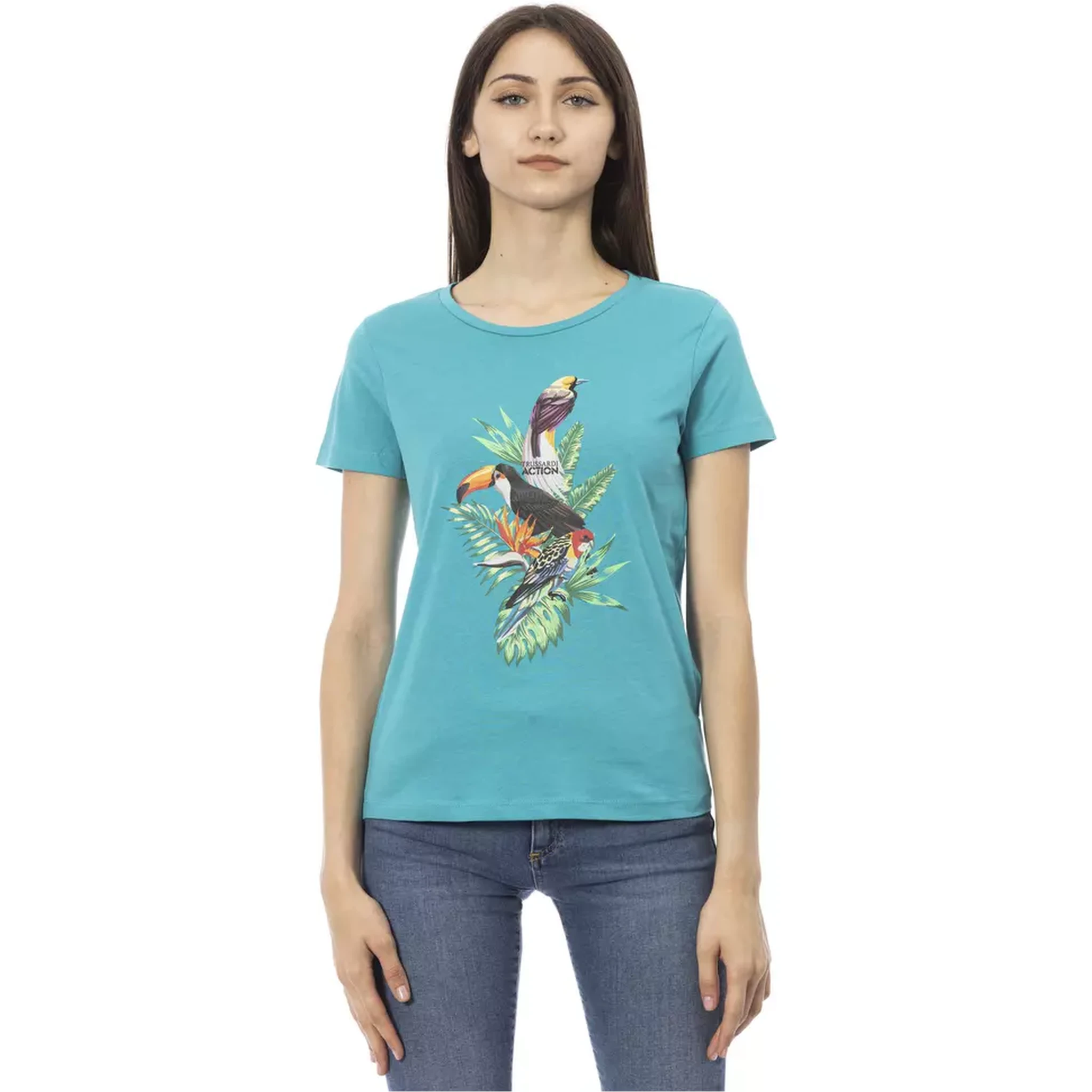 Light Blue Cotton T-Shirt