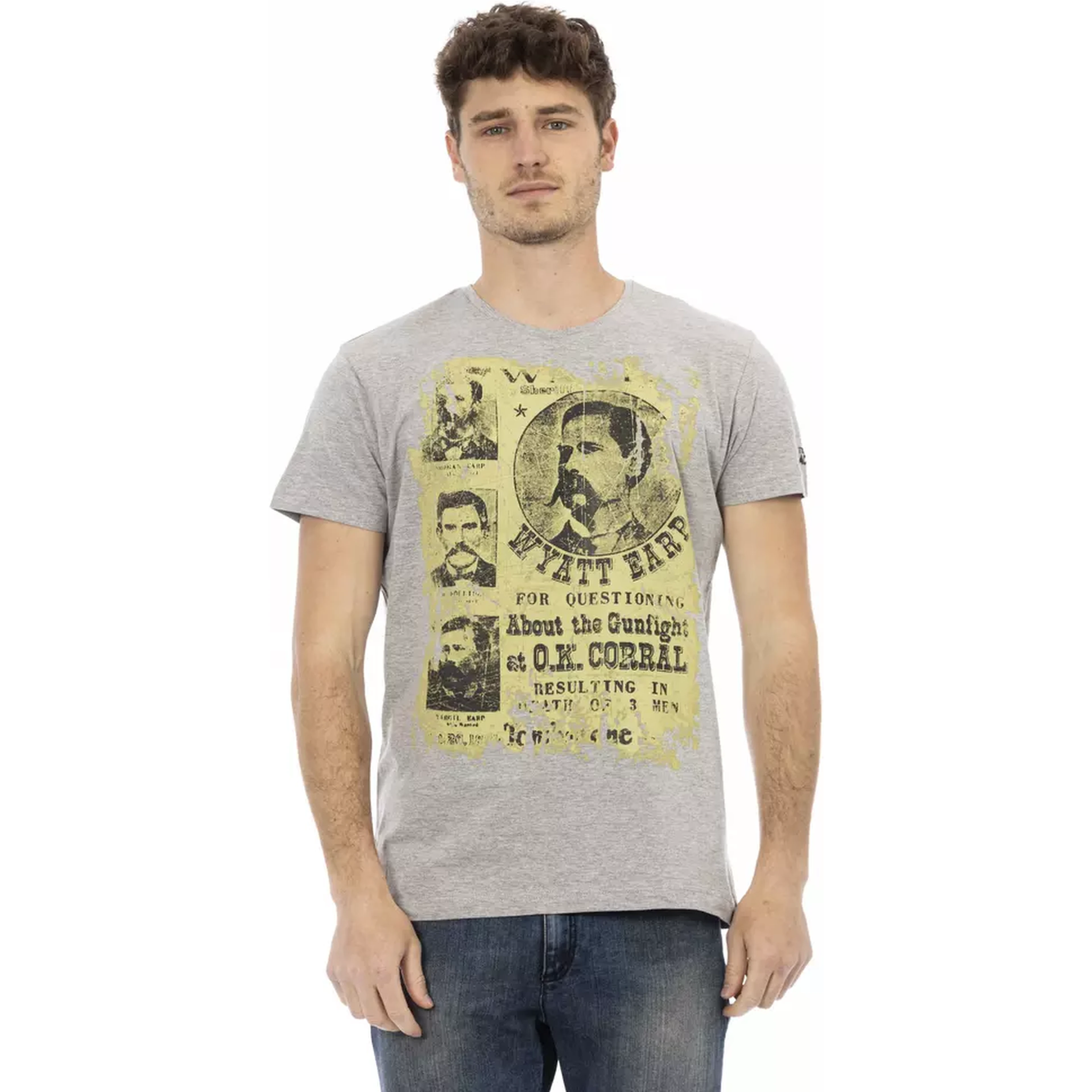 Gray Cotton T-Shirt