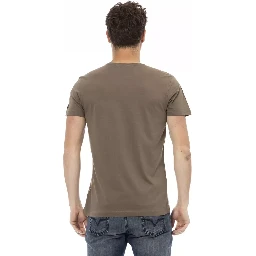تي شيرت قطني بني
