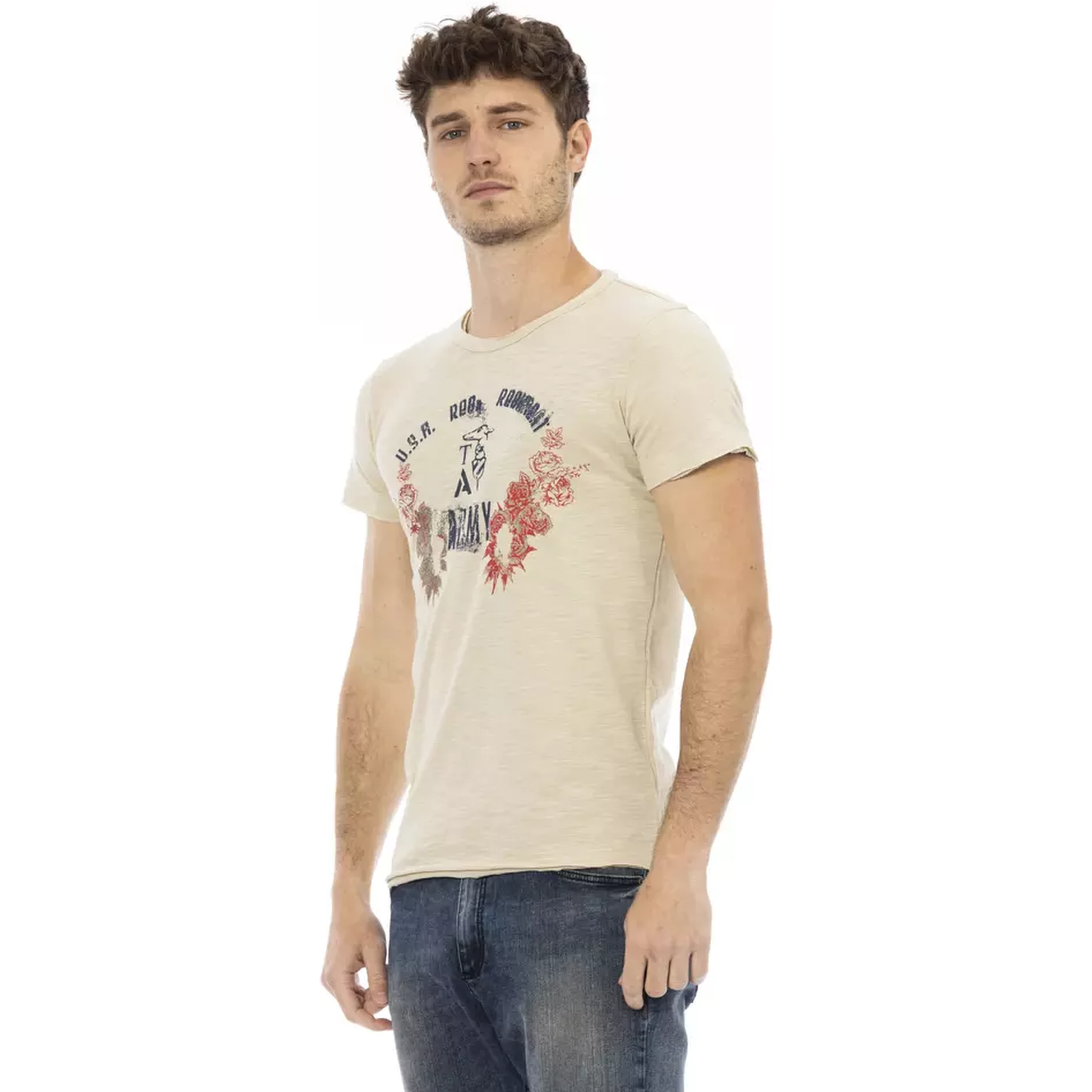 Beige Cotton T-Shirt