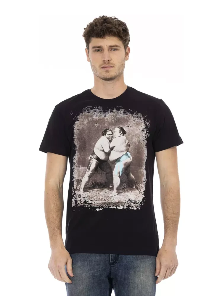 Black Cotton T-Shirt
