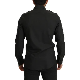 Dark Green Cotton Slim Fit Casual Men Shirt