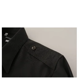 Dark Green Cotton Slim Fit Casual Men Shirt