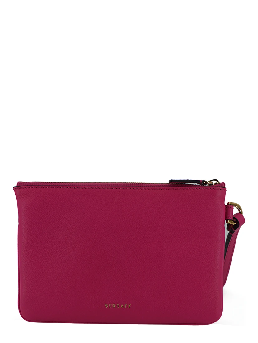 Pink Calf Leather Pouch Bag