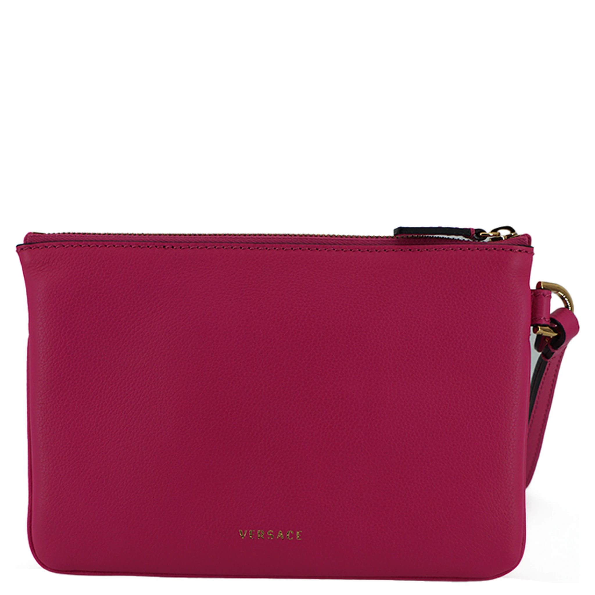 Pink Calf Leather Pouch Bag