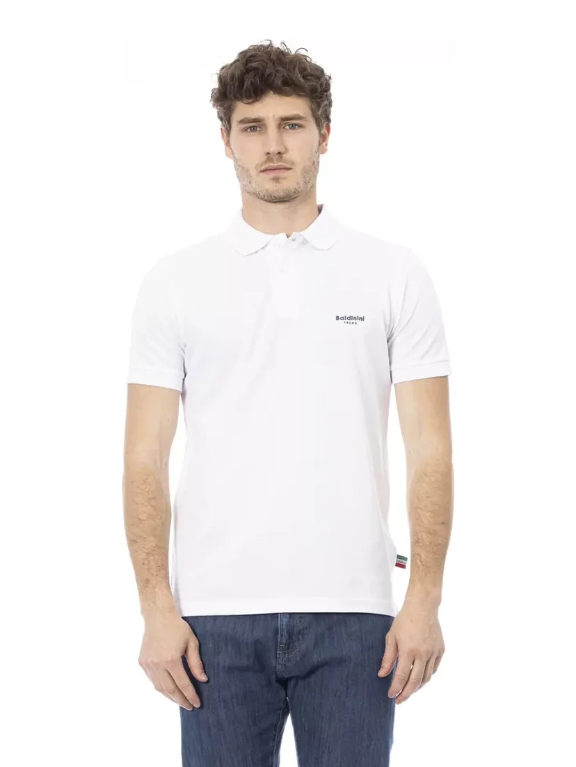 White Cotton Polo Shirt