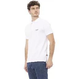 White Cotton Polo Shirt