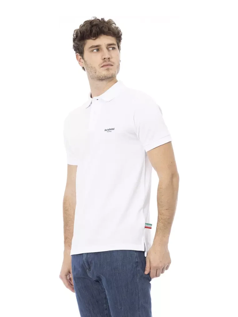White Cotton Polo Shirt