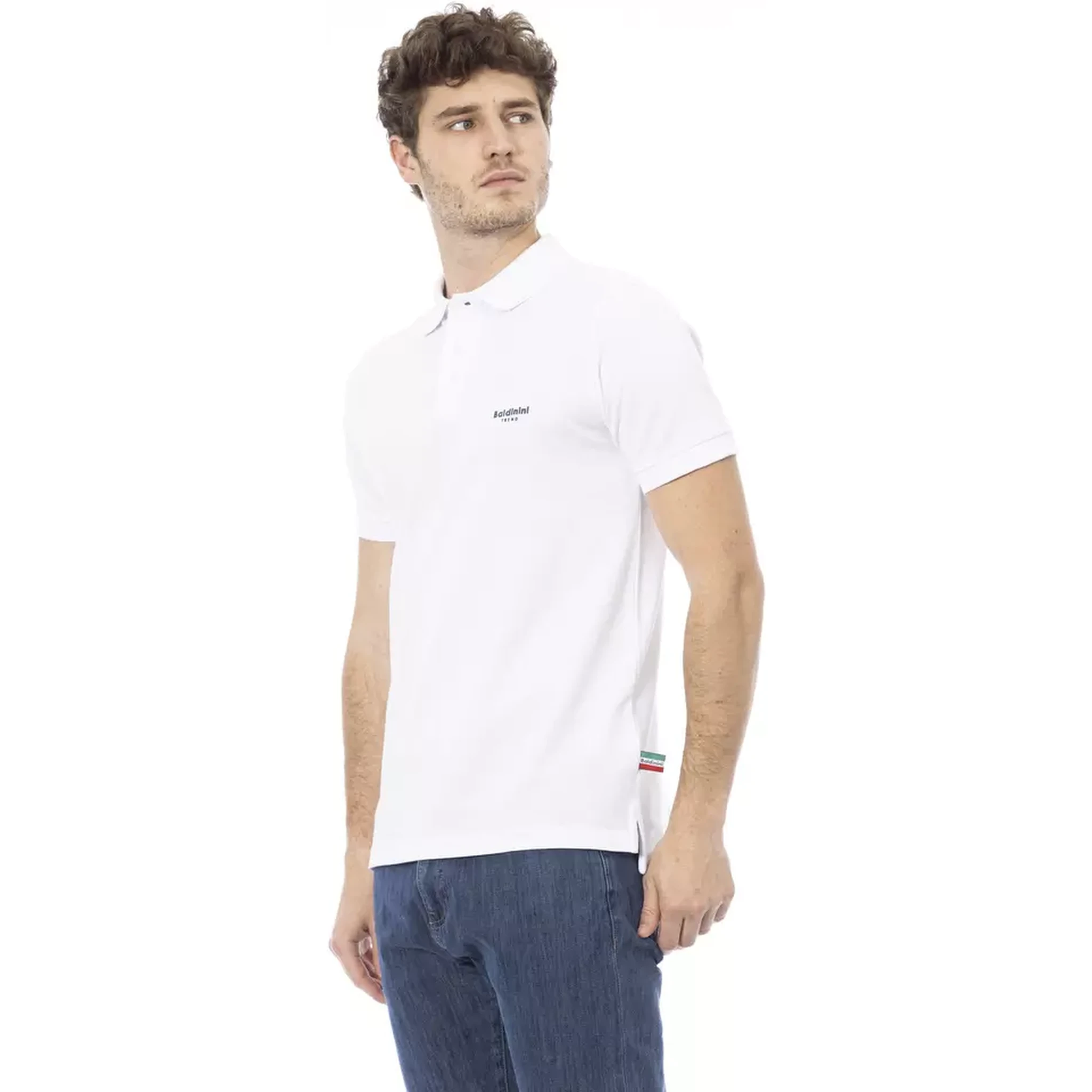 White Cotton Polo Shirt