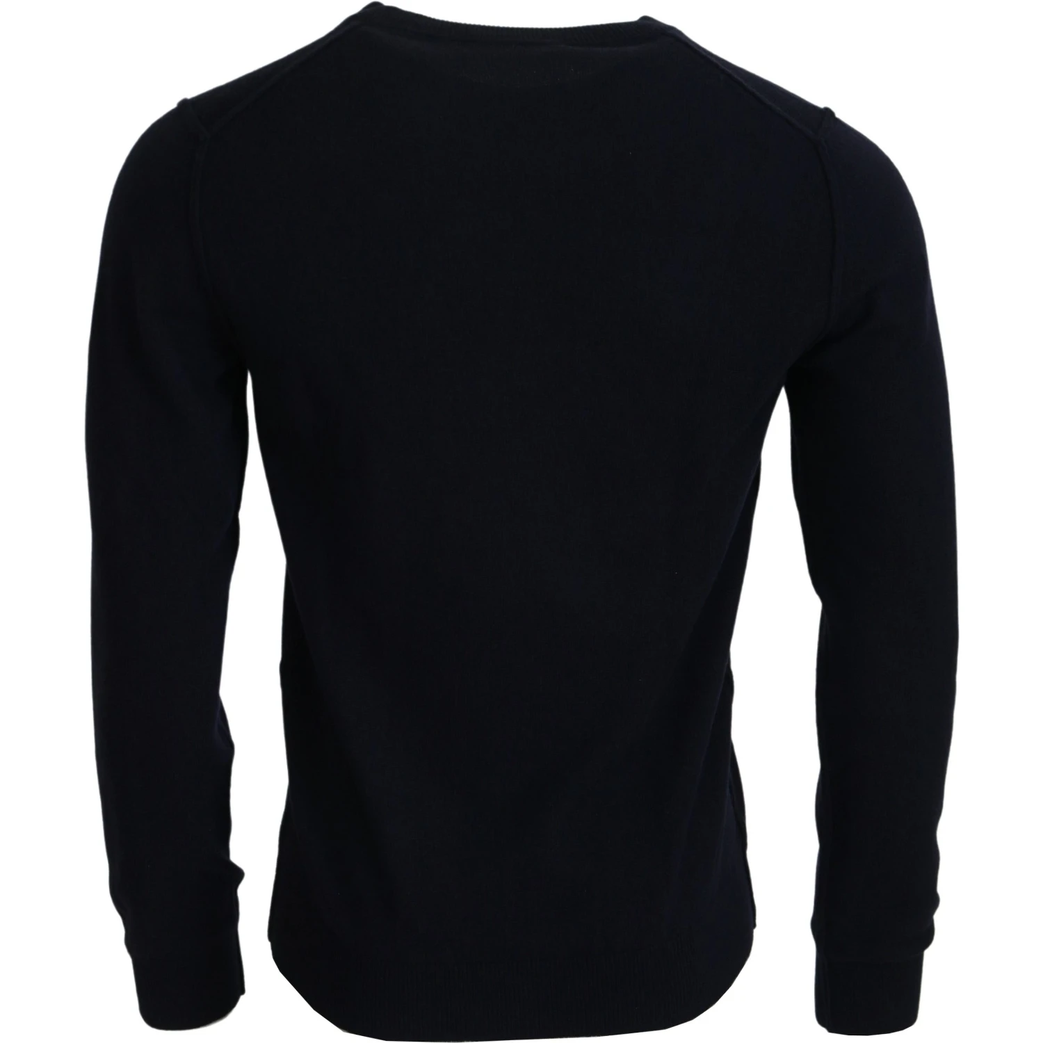 Blue Cashmere iit Print Pullover Sweater