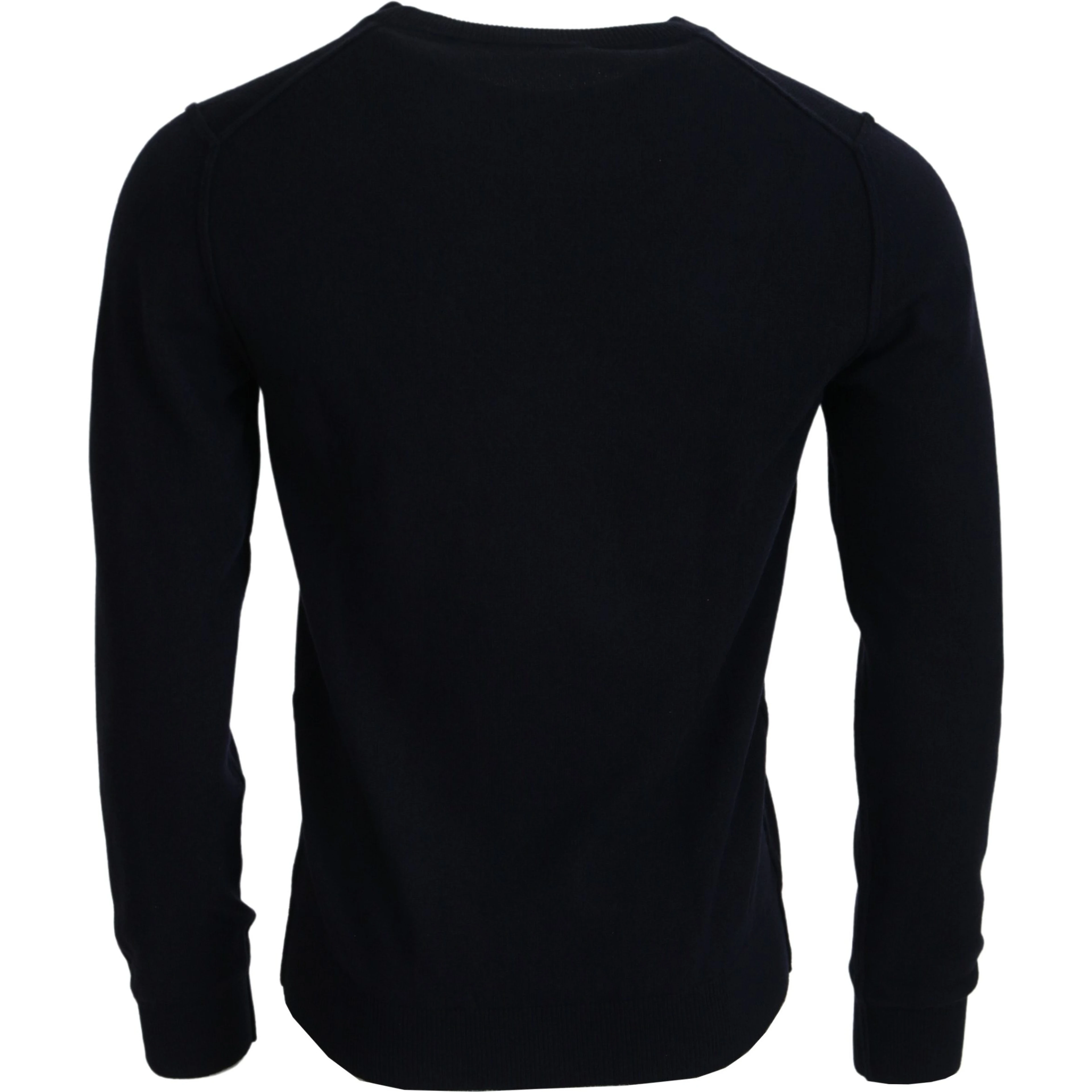 Blue Cashmere iit Print Pullover Sweater