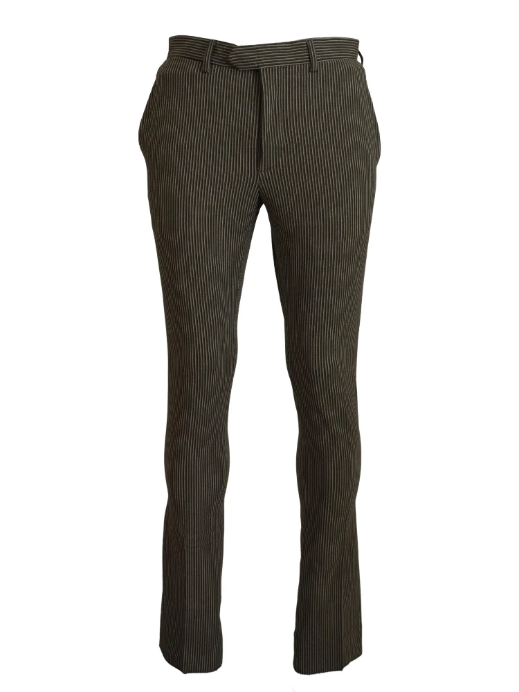 Multicolor Striped Pure Cotton Men Pants