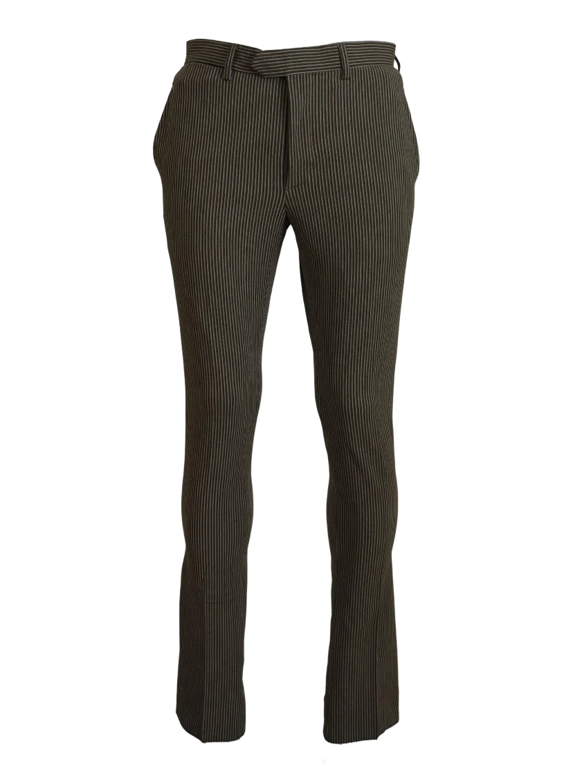 Multicolor Striped Pure Cotton Men Pants