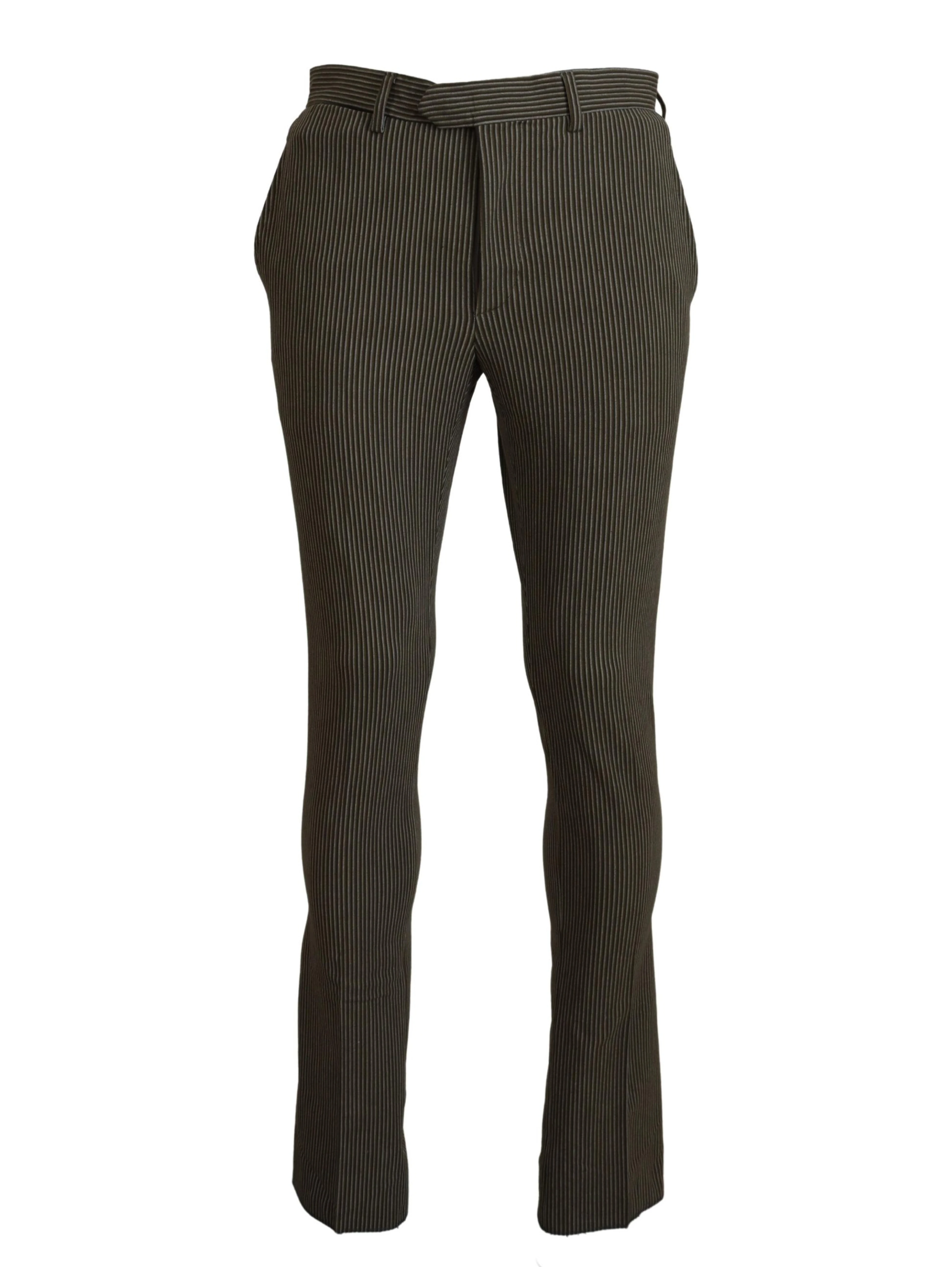 Multicolor Striped Pure Cotton Men Pants