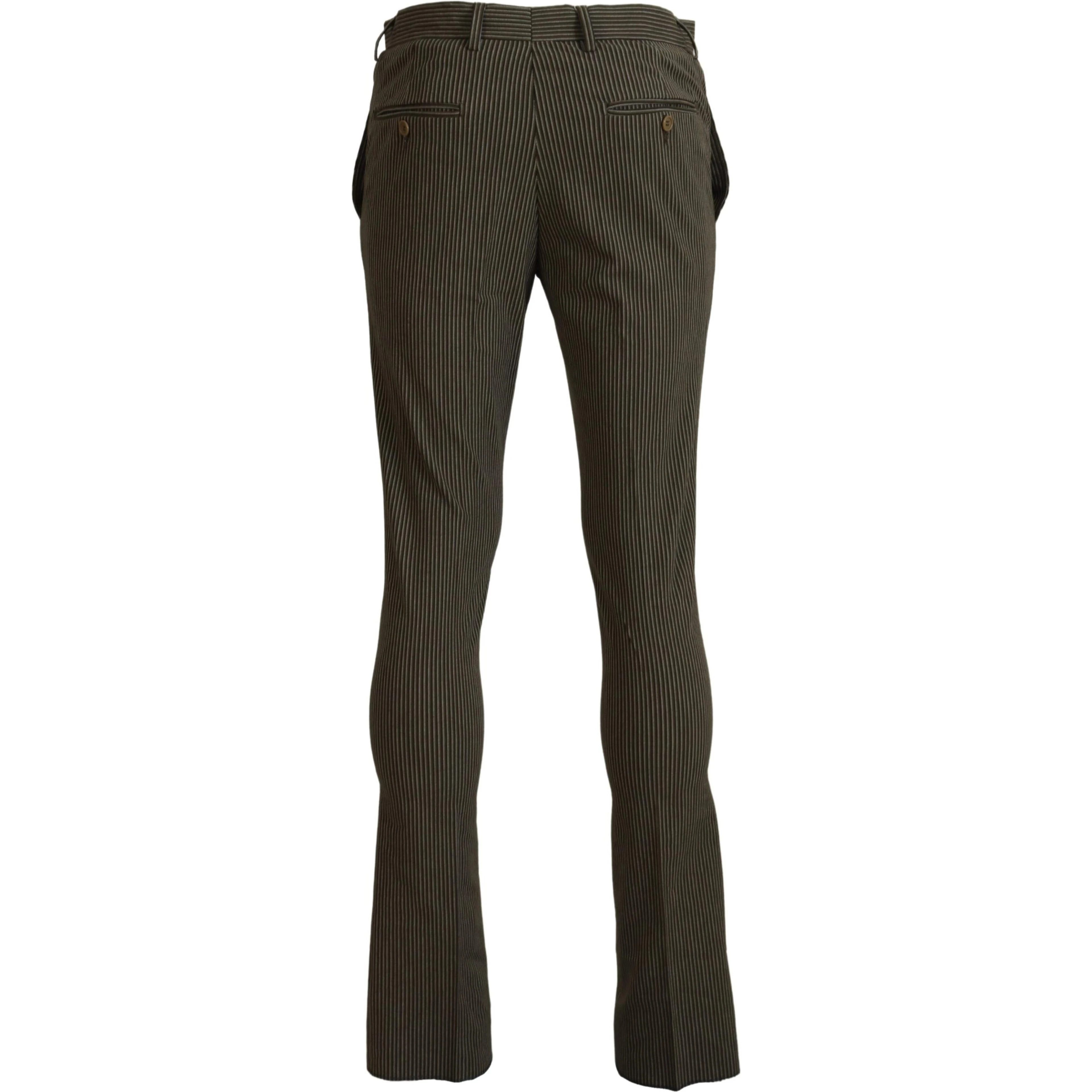 Multicolor Striped Pure Cotton Men Pants