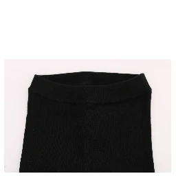 Black Slim Fit Women Cashmere Pants