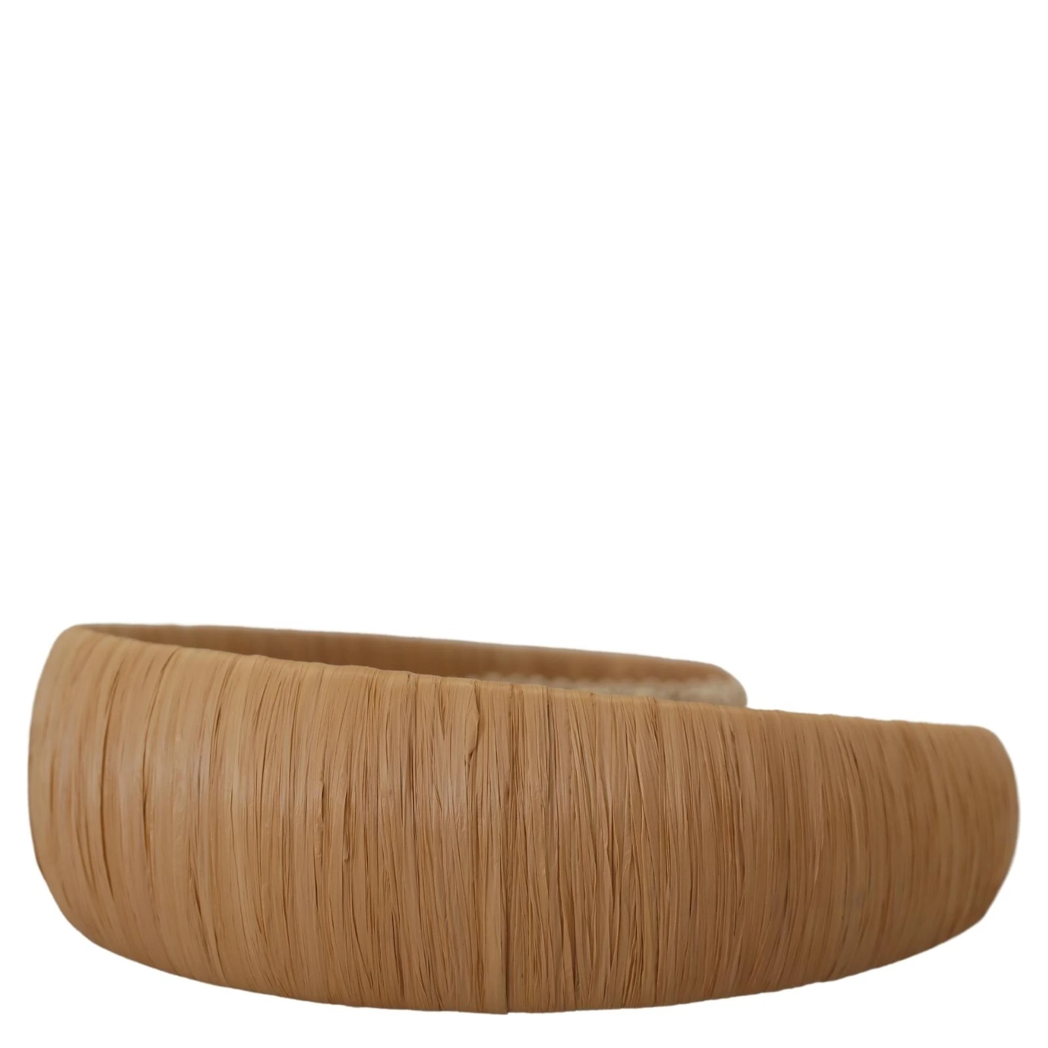 Beige Viscose Women Hair Headband Diadem