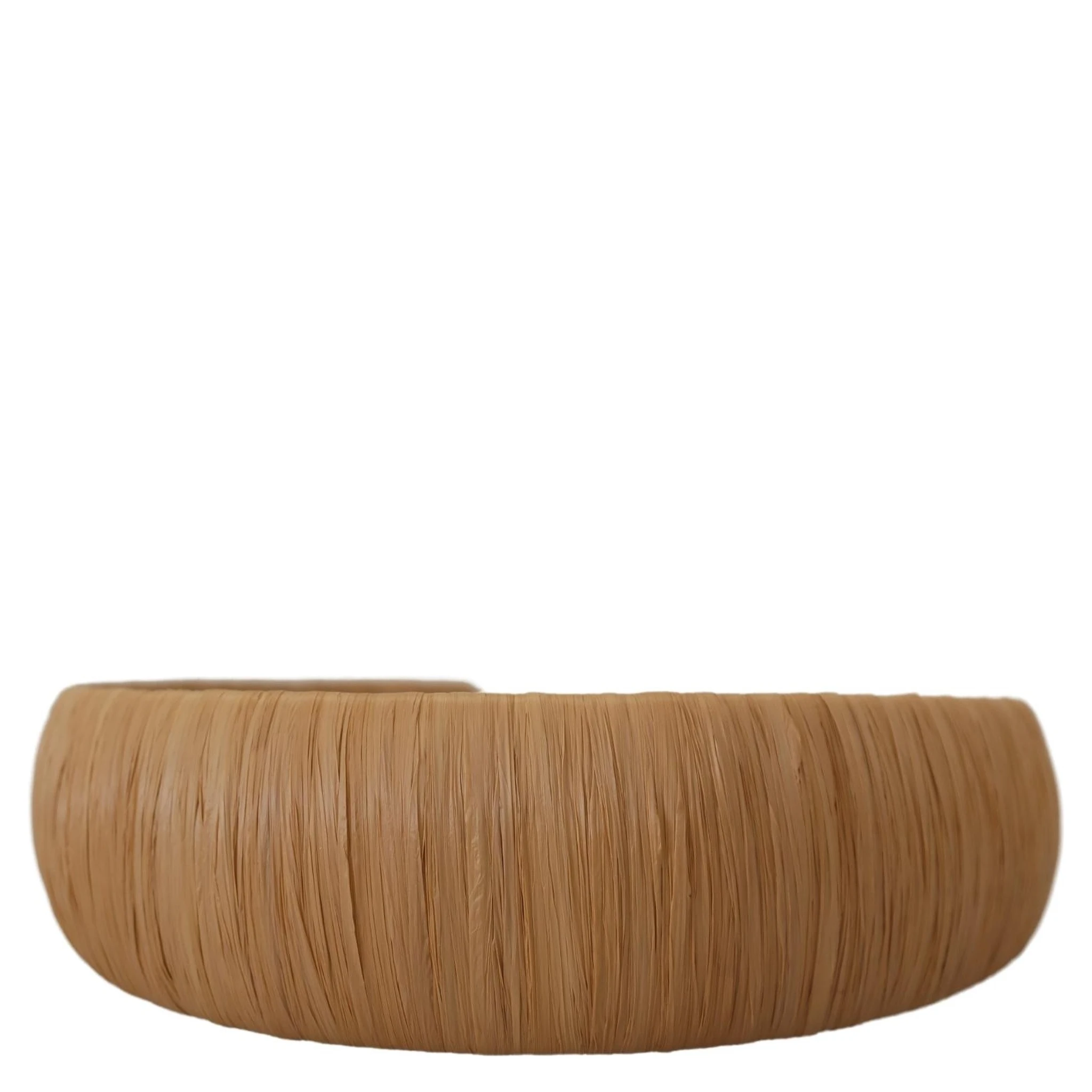 Beige Viscose Women Hair Headband Diadem