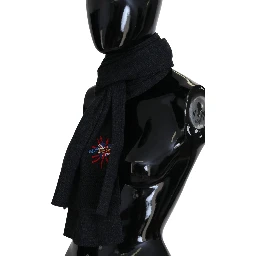 Black Sacred Heart #DGLovesLondon Wrap Scarf