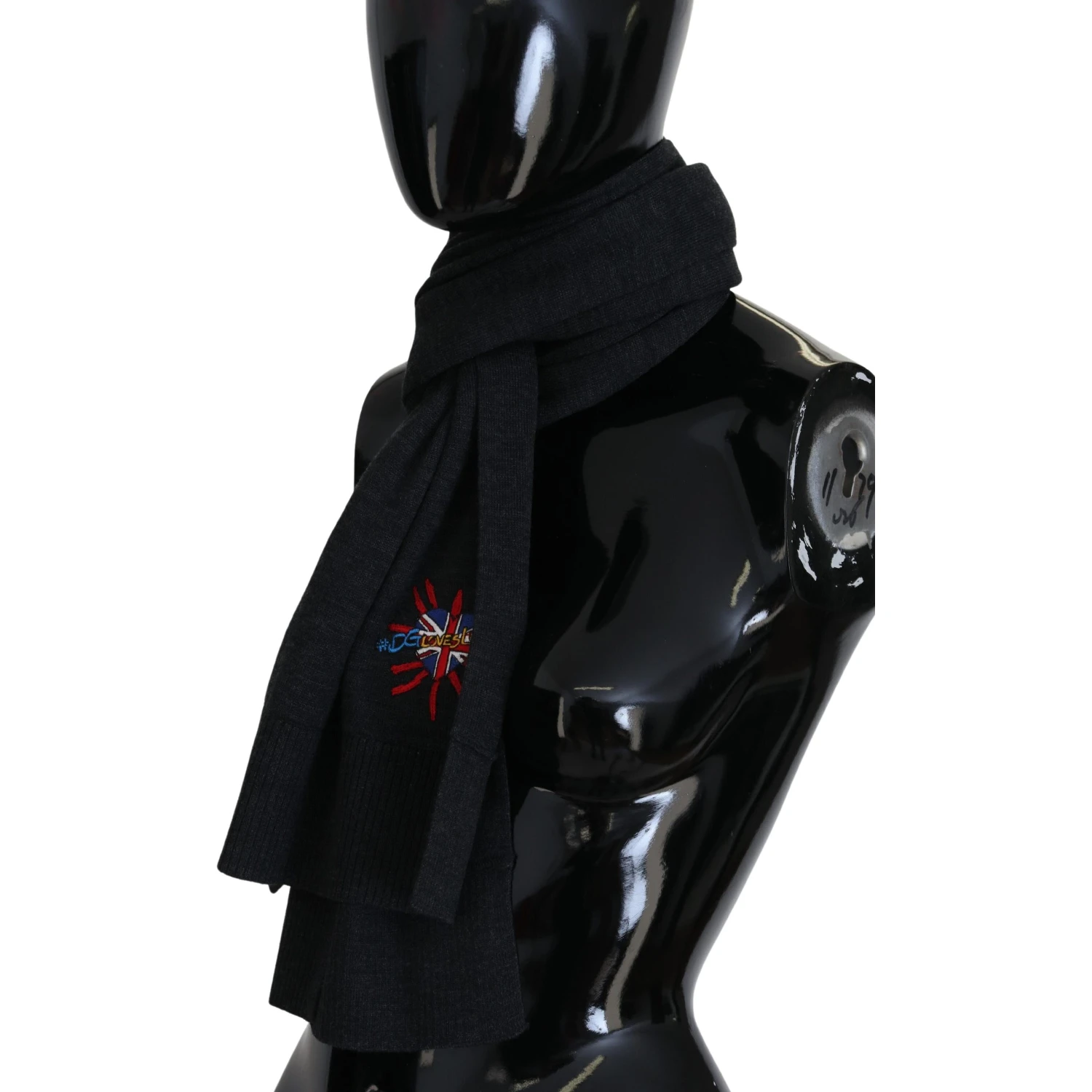Black Sacred Heart #DGLovesLondon Wrap Scarf