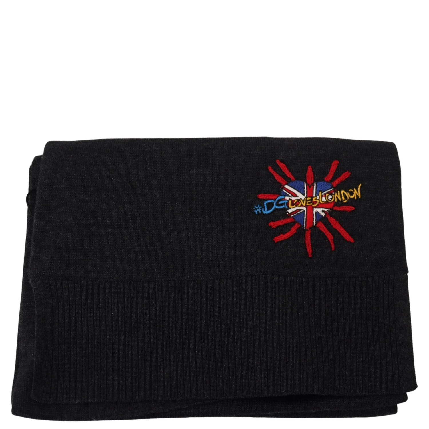 Black Sacred Heart #DGLovesLondon Wrap Scarf