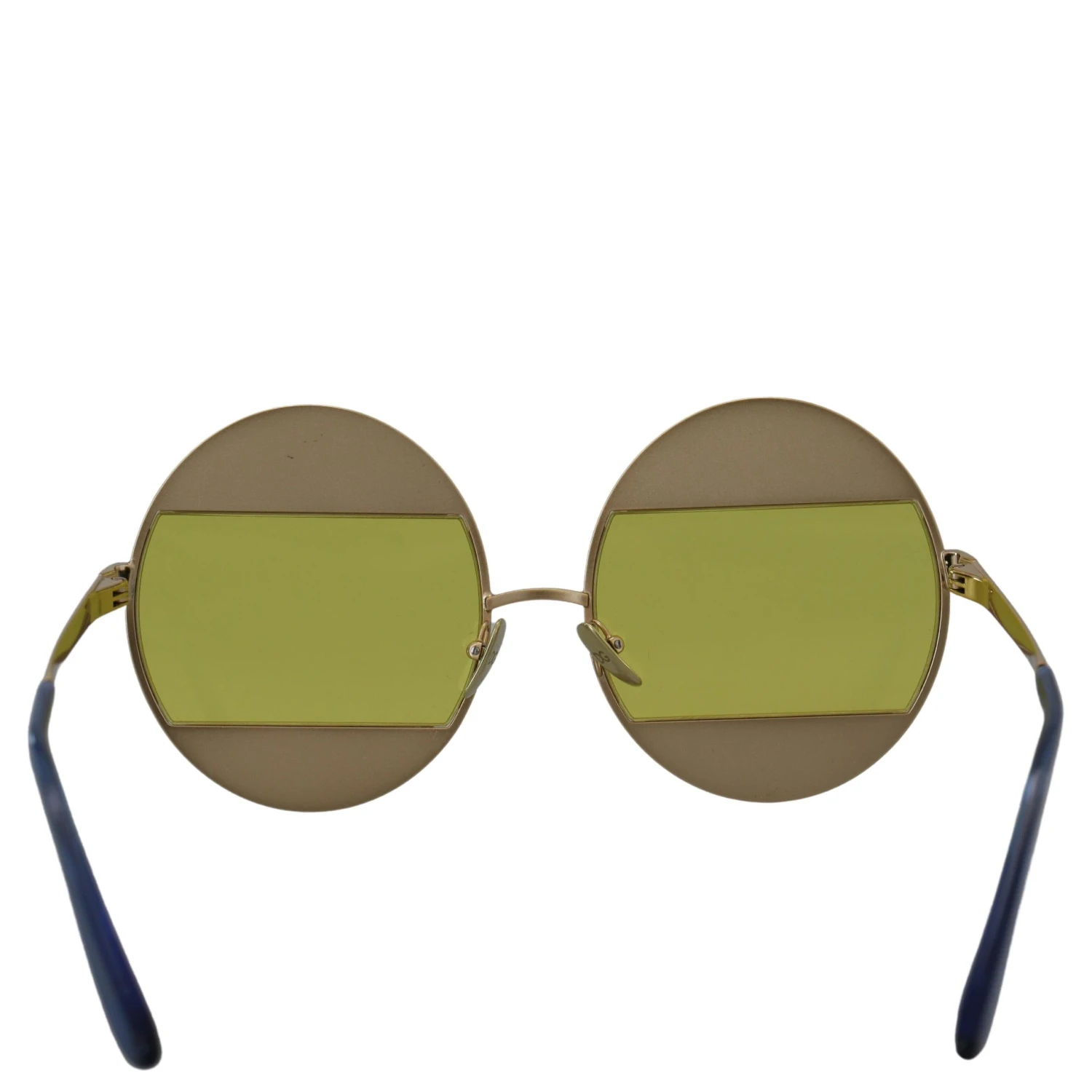 Gold Oval Metal Crystals Shades DG2209B Sunglasses