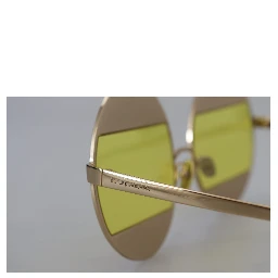 Gold Oval Metal Crystals Shades DG2209B Sunglasses