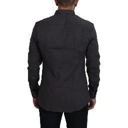 Gray SICILIA Slim Fit Stretch Dress Shirt
