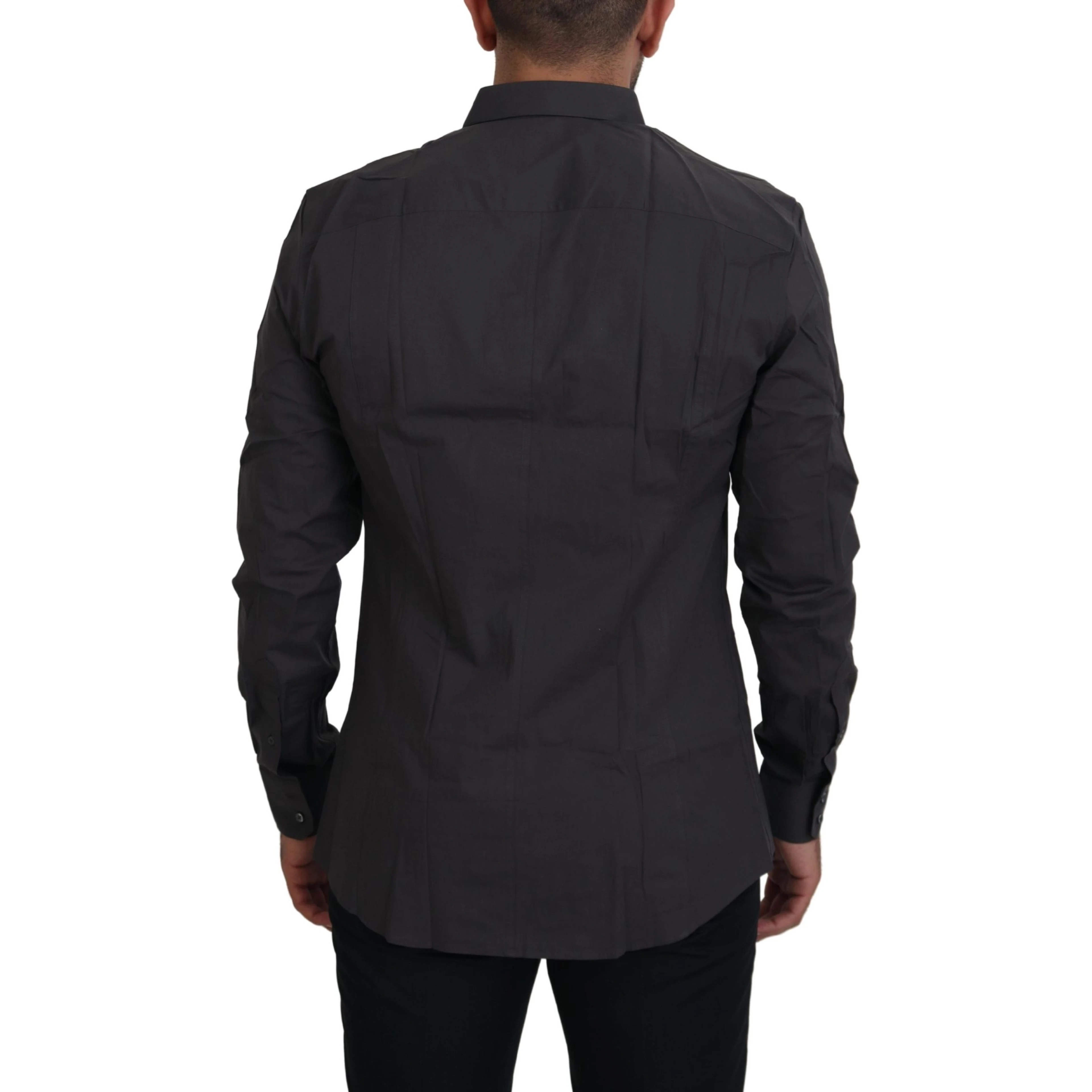 Gray SICILIA Slim Fit Stretch Dress Shirt