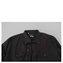 Gray SICILIA Slim Fit Stretch Dress Shirt