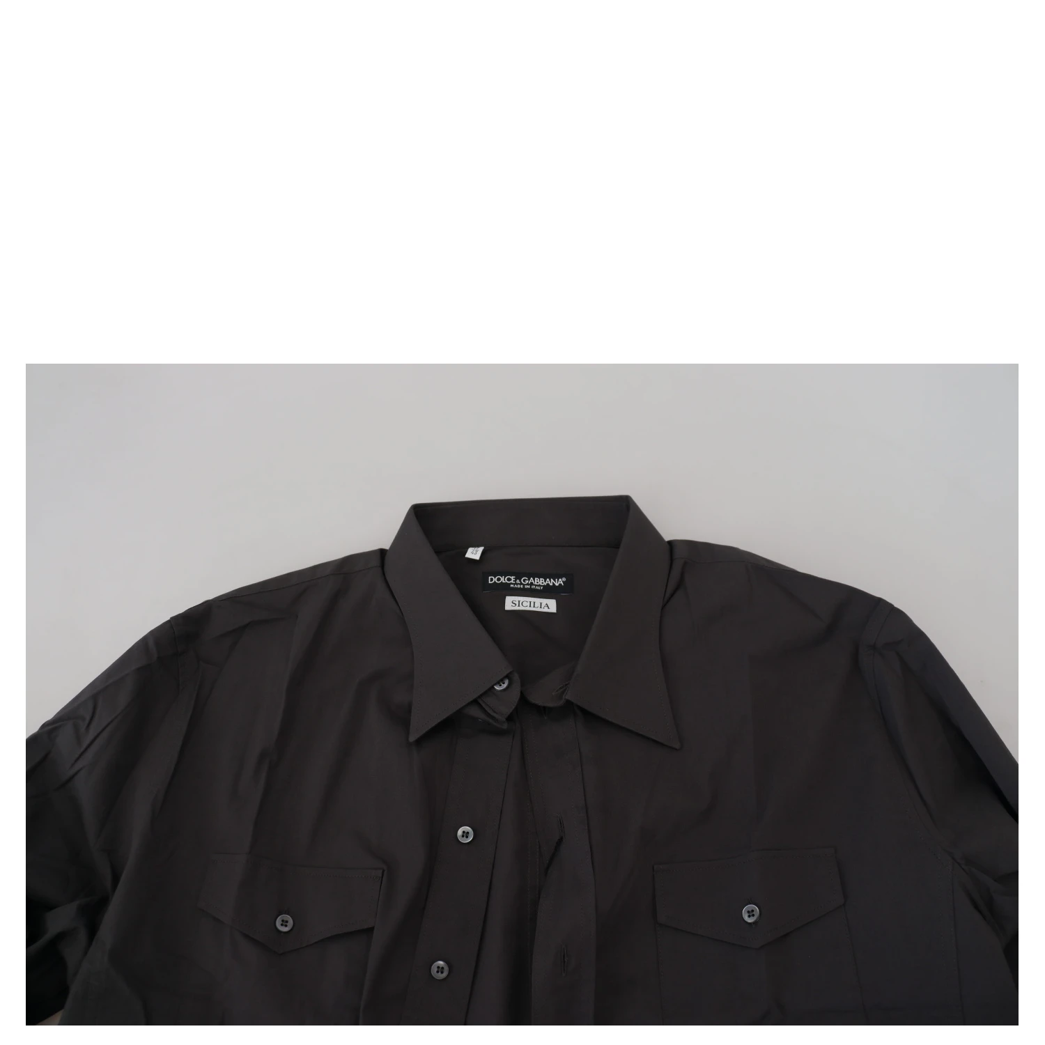 Gray SICILIA Slim Fit Stretch Dress Shirt