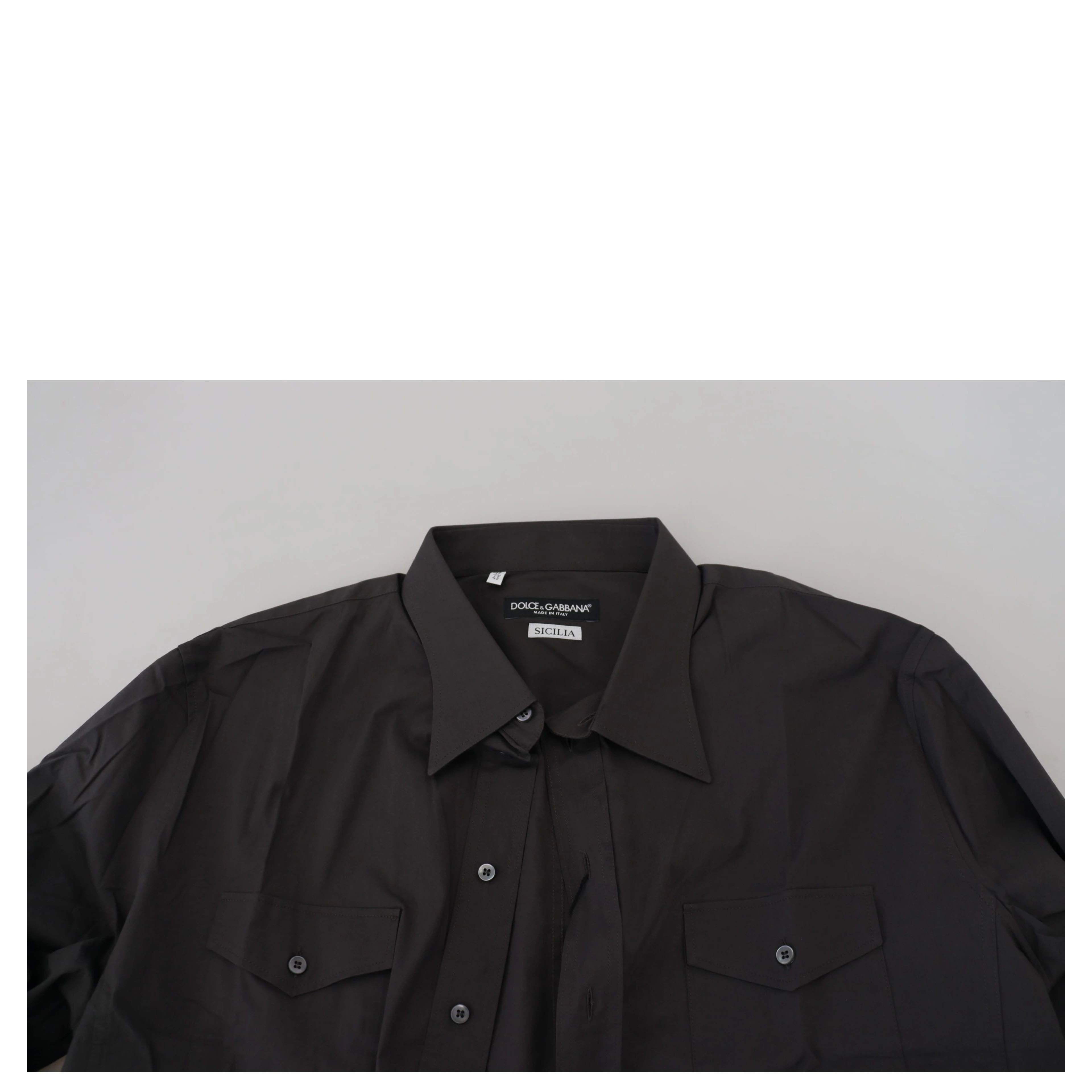 Gray SICILIA Slim Fit Stretch Dress Shirt