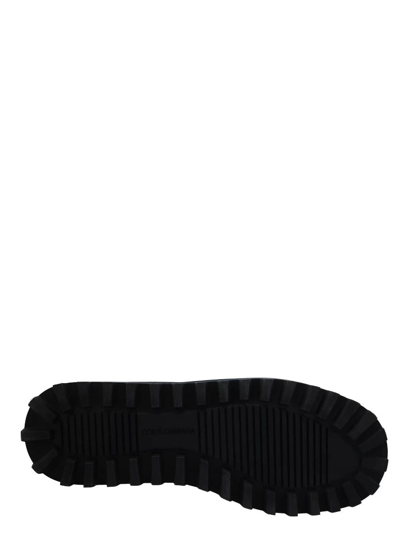 Blue Nylon Boots Padded Mid Calf Shoes