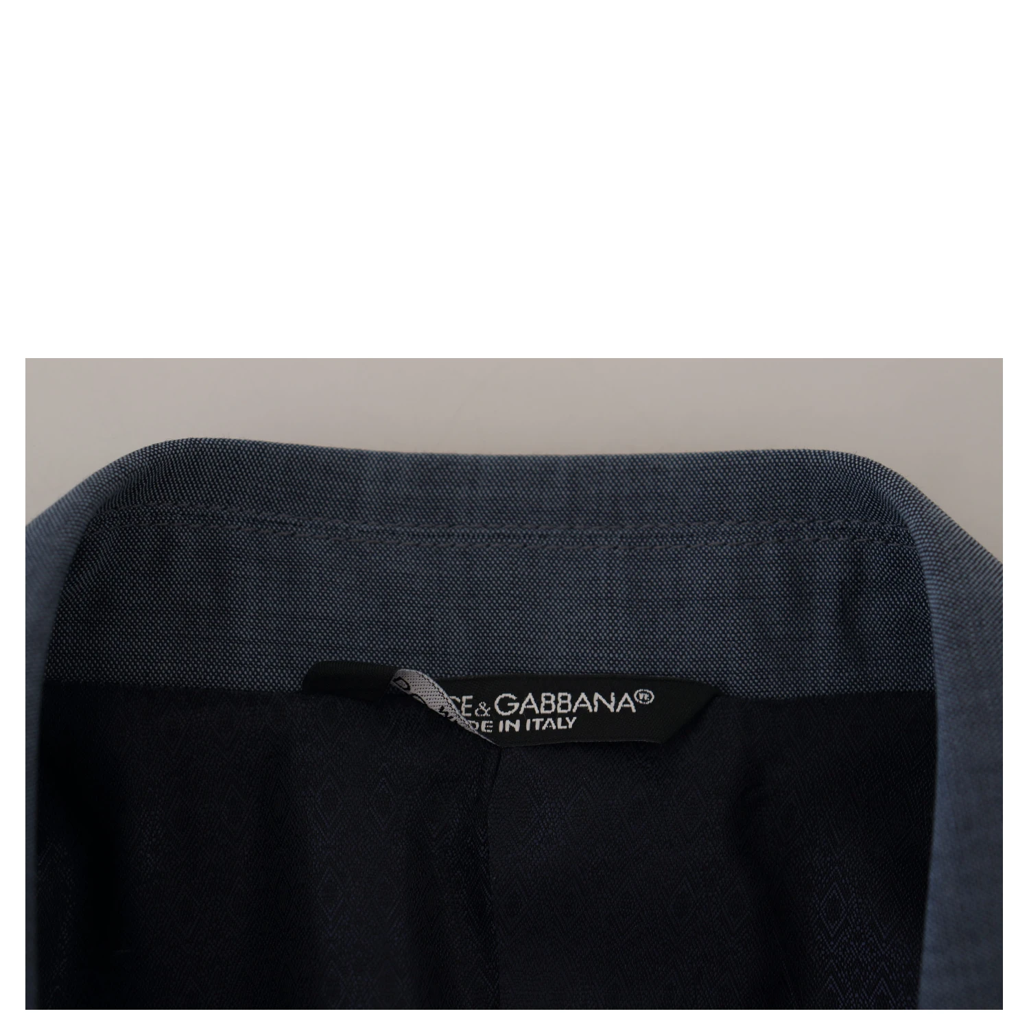 Blue Wool Stretch Slim Fit Jacket Blazer