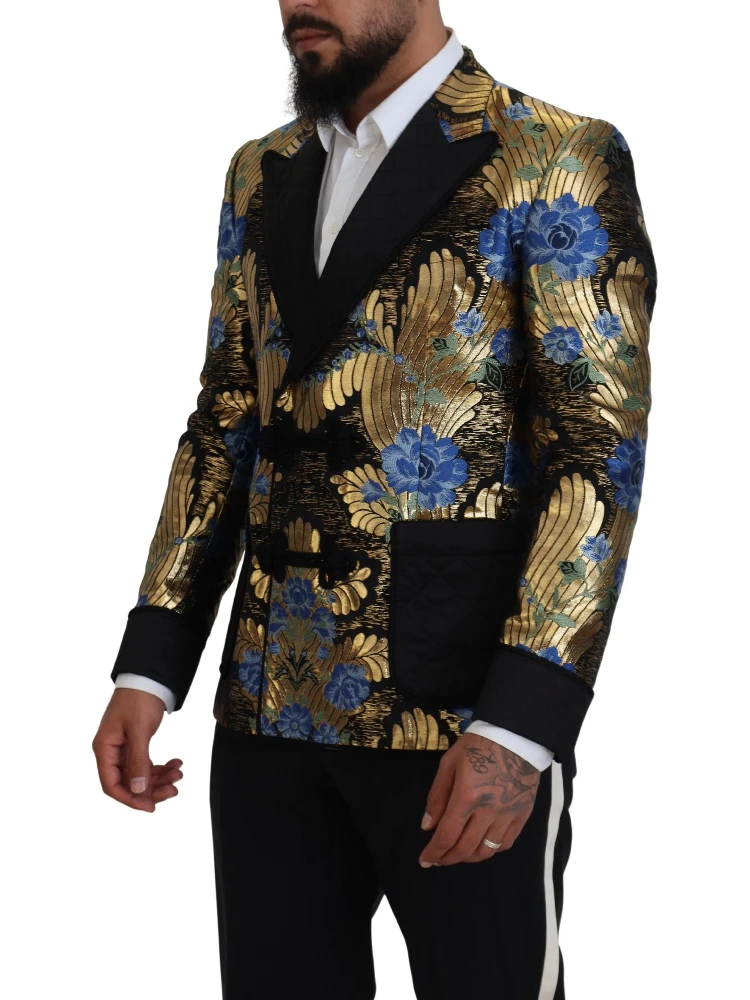 Gold Lurex Double Breasted Jacket Blazer alternative