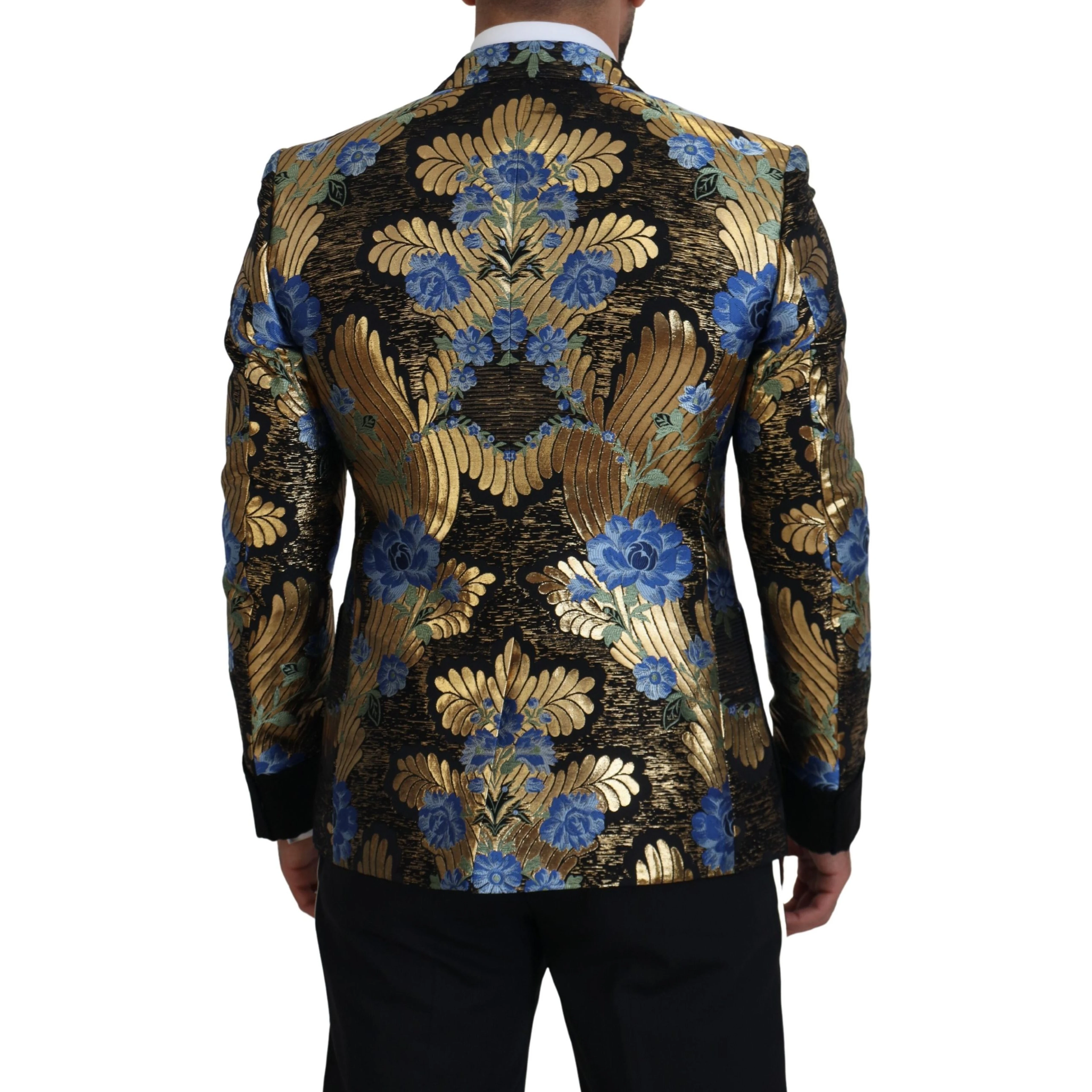Gold Lurex Double Breasted Jacket Blazer