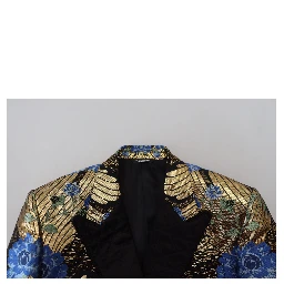 Gold Lurex Double Breasted Jacket Blazer