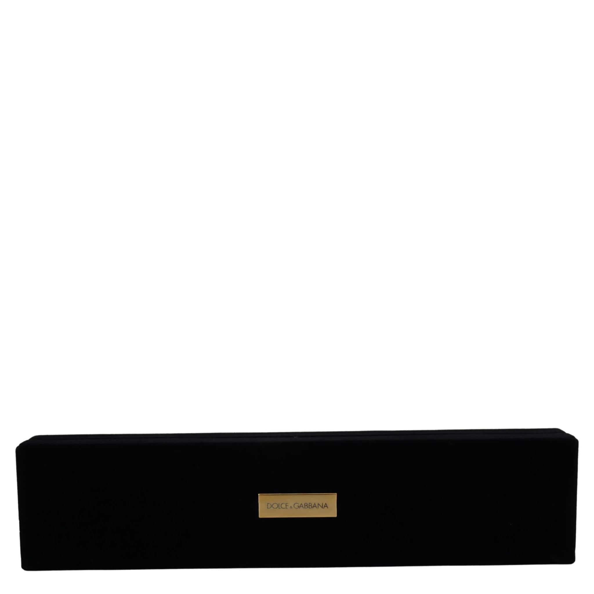 Black Velvet Logo Plaque Storage Bracelet Jewelry Box