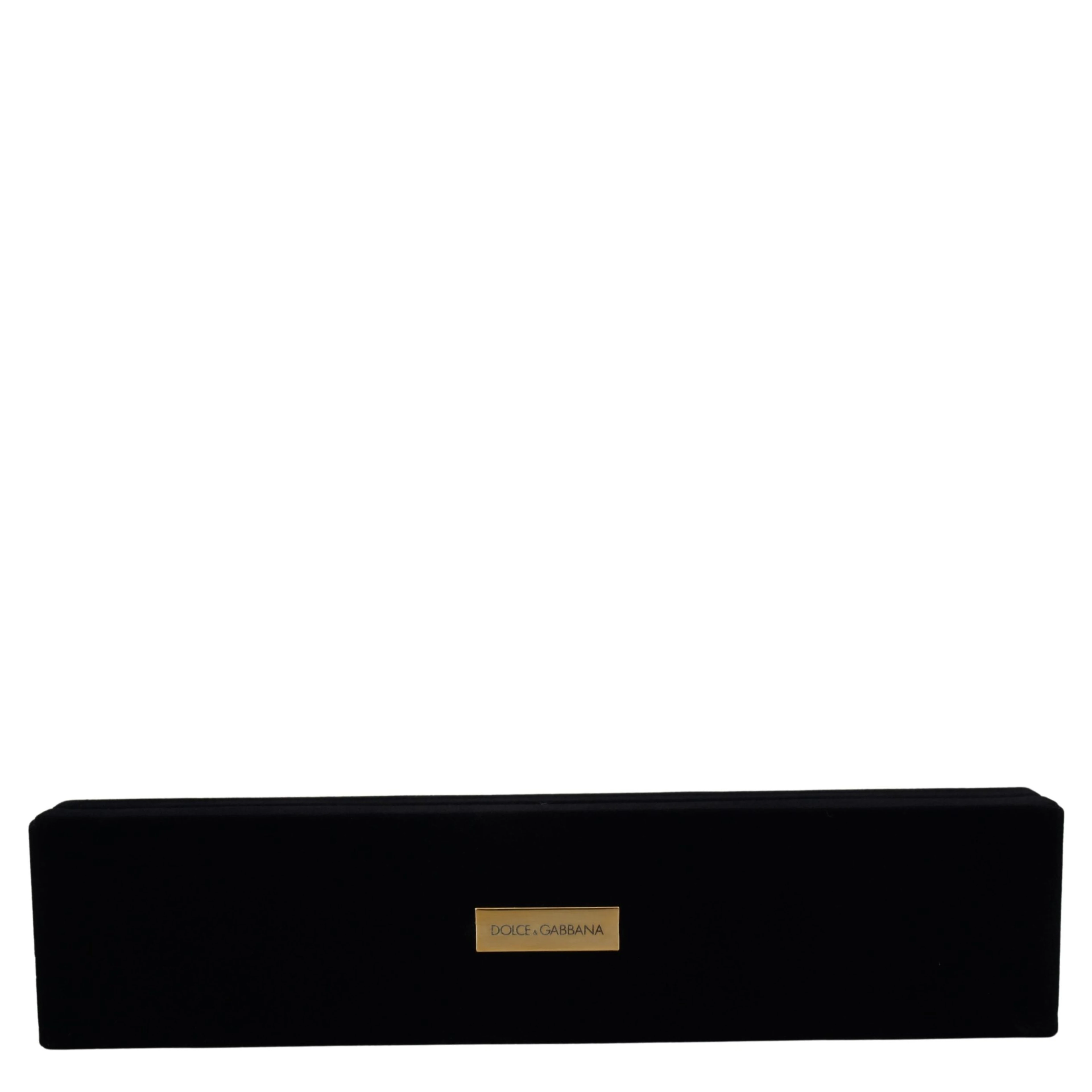 Black Velvet Logo Plaque Storage Bracelet Jewelry Box