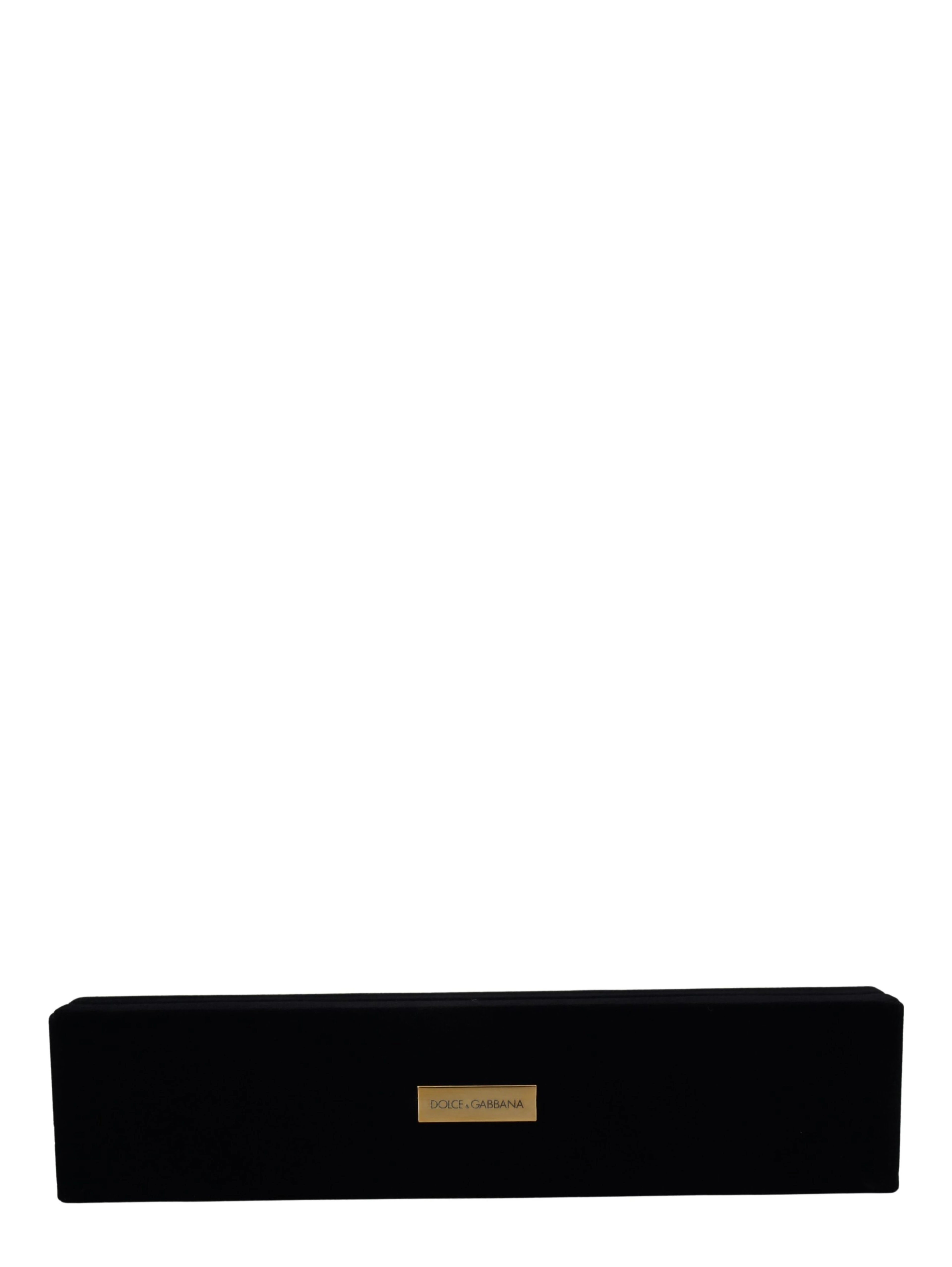 Black Velvet Logo Plaque Storage Bracelet Jewelry Box
